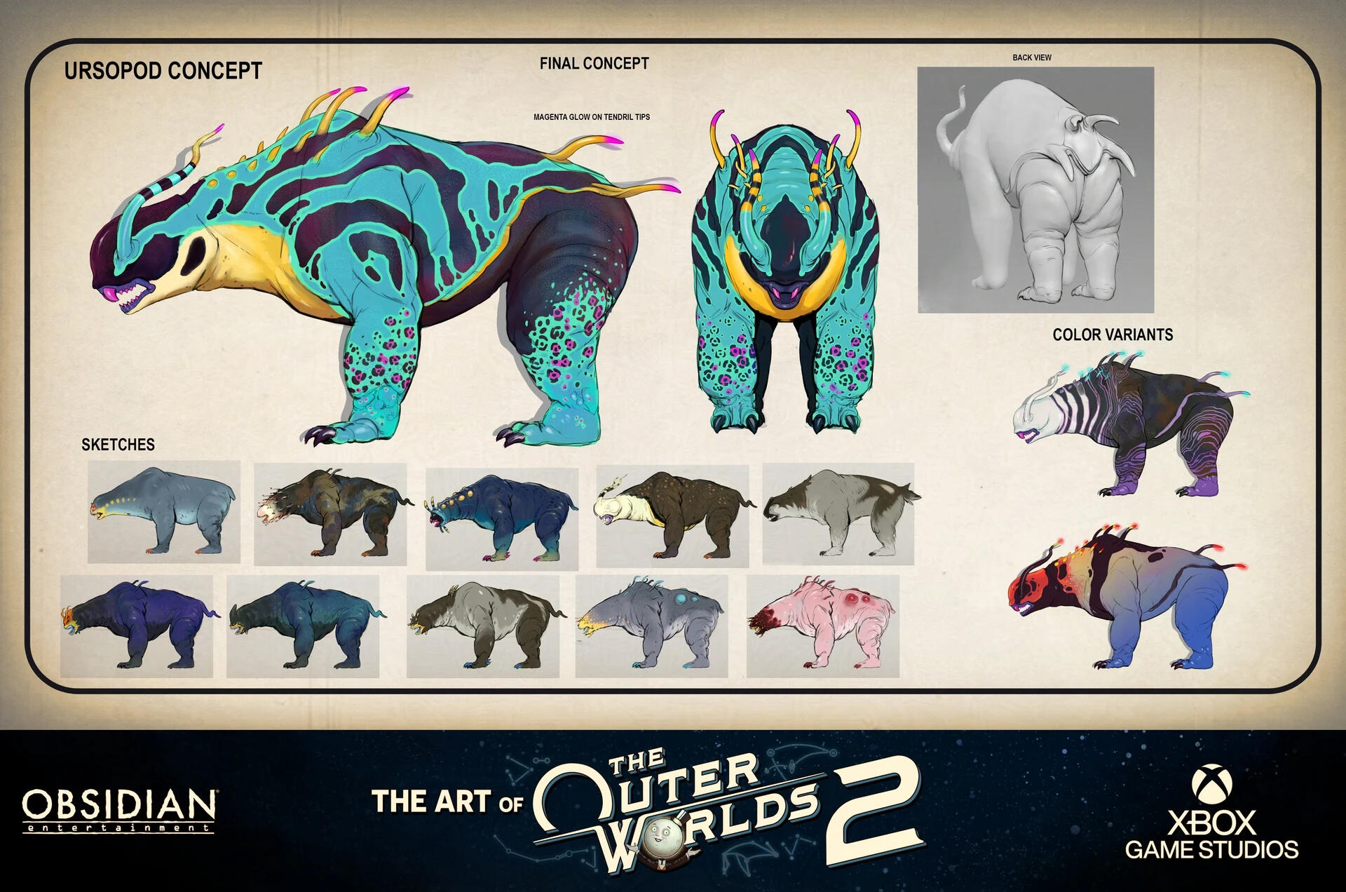 For the Ursopod I was tasked with recycling our bear rig while keeping the creature feeling very alien and unique.