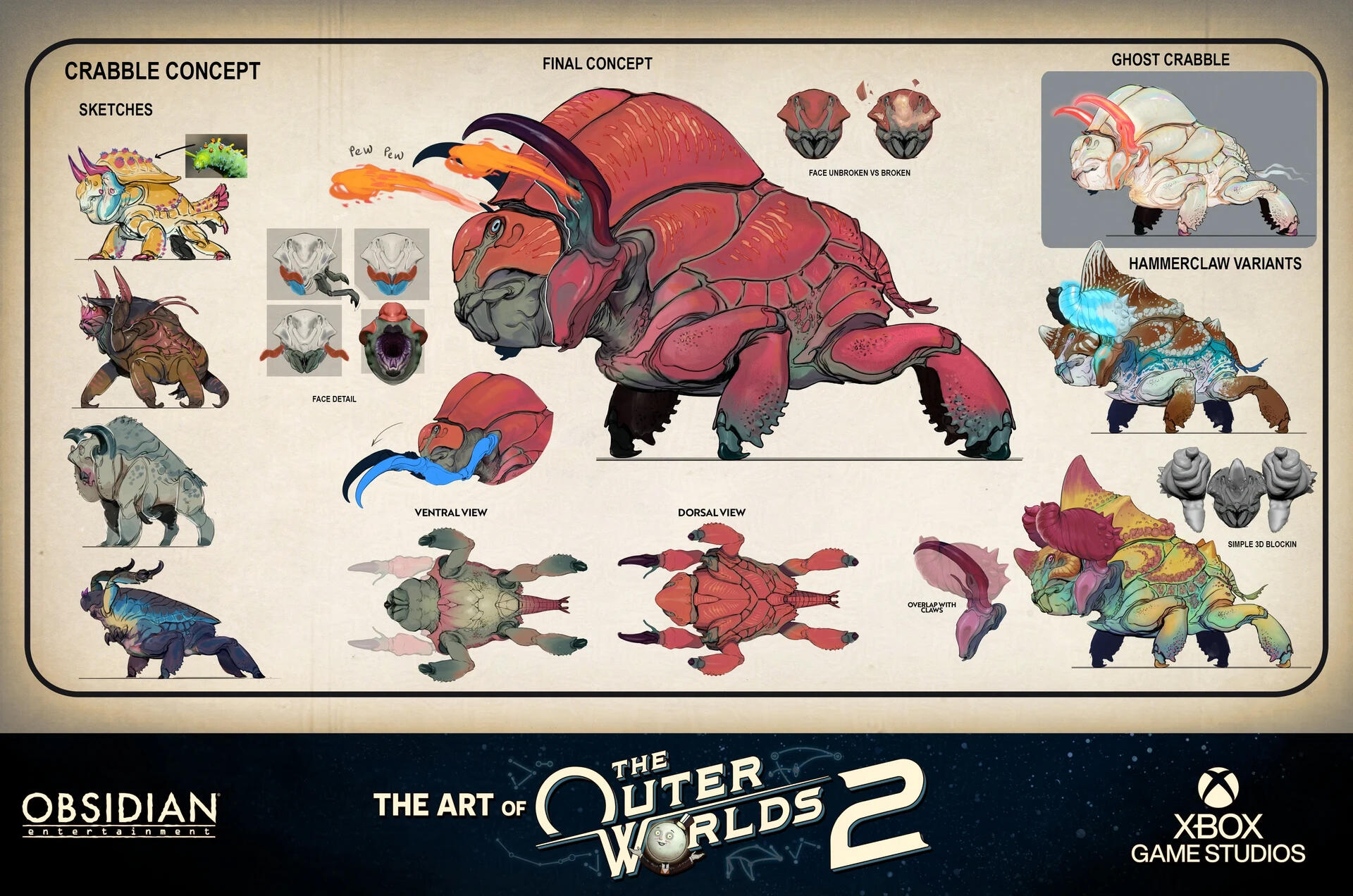 Crabbles! The first new creature designed for TOW2.